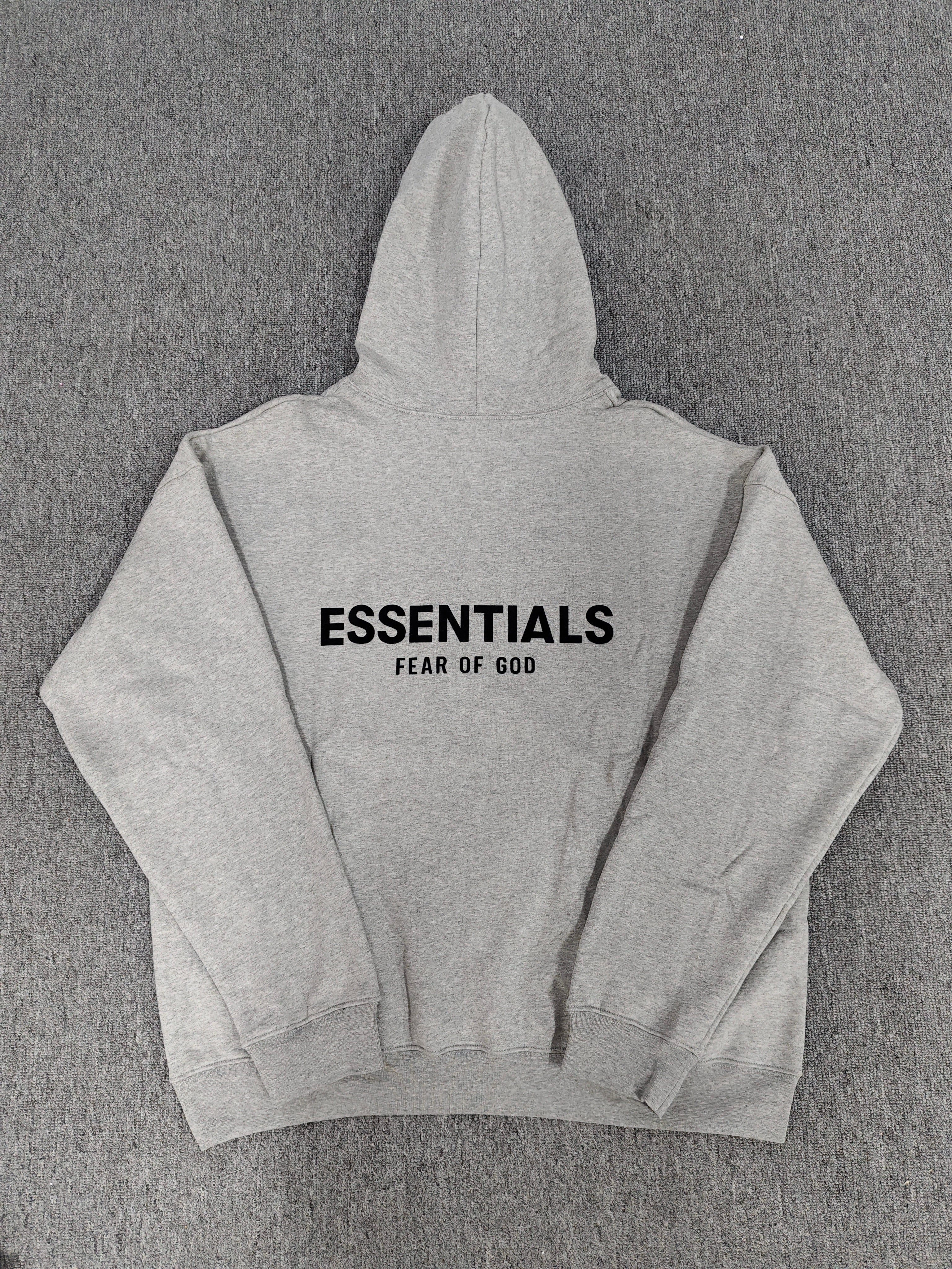 Essentials Dark Oatmeal Hoodie